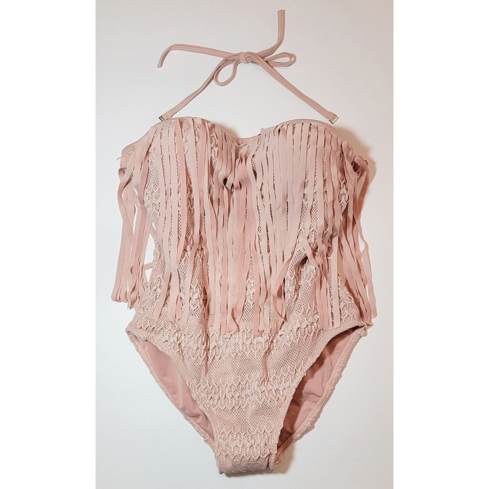 🌟SALE🌟 
Crochet Fringe One Piece Swimsuit